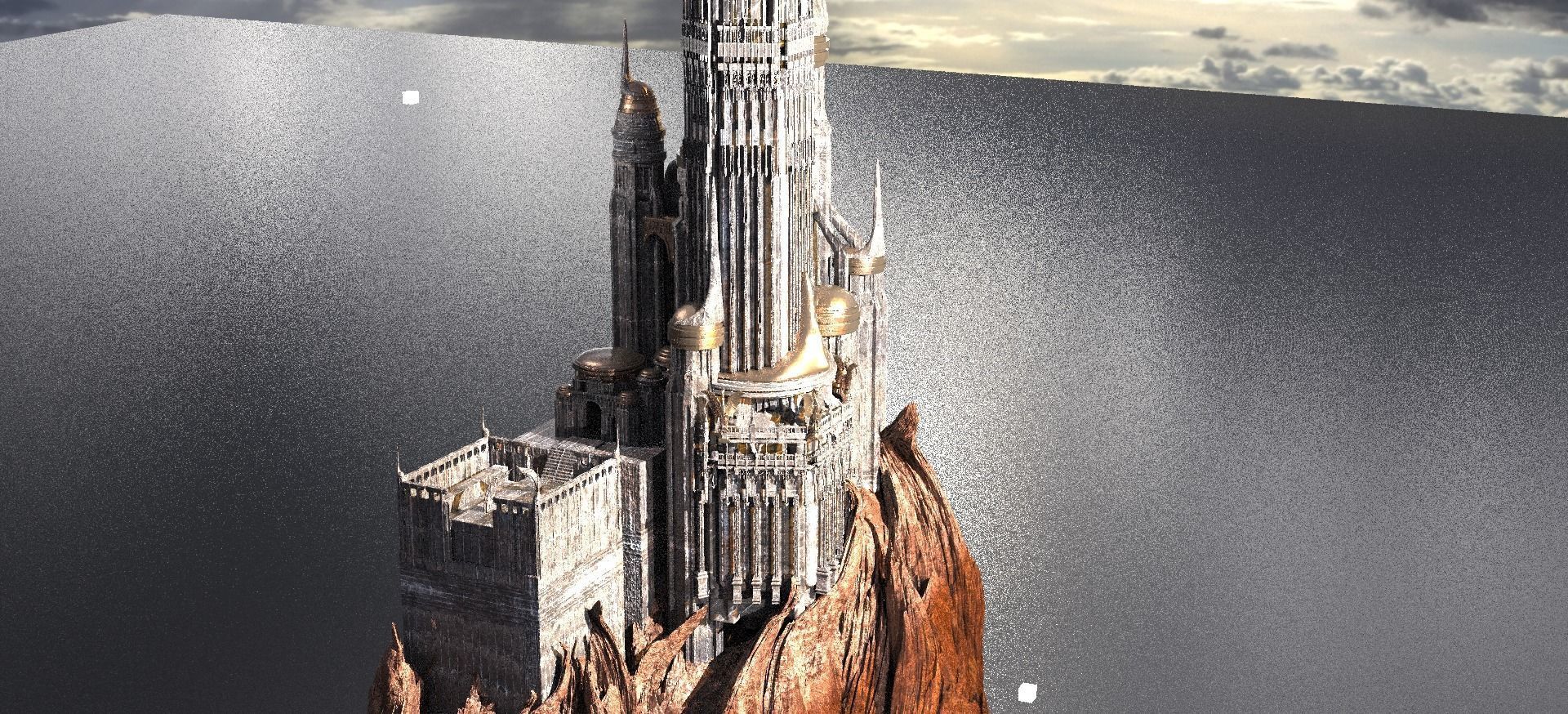 Motu Eternos Inspired Palace City Spire 3D model_1