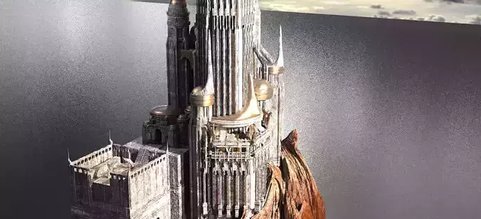 Motu Eternos Inspired Palace City Spire 3D model