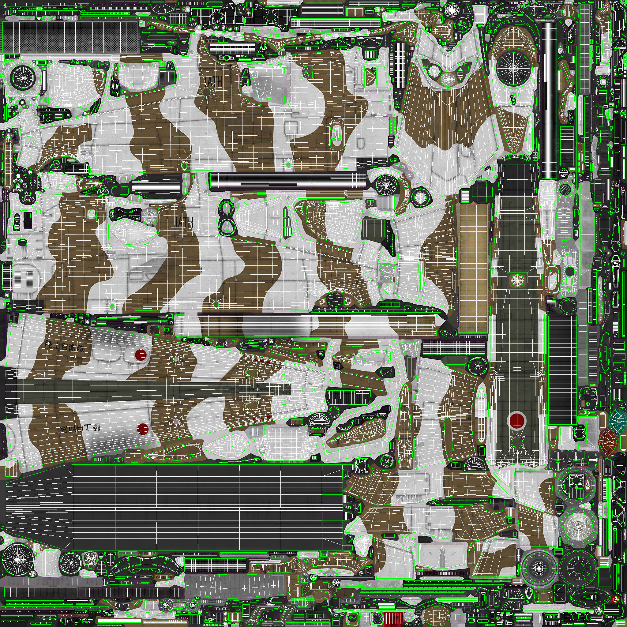 Bell AH-1S Cobra JGSDF Winter Basic Animation Low-poly 3D model_31