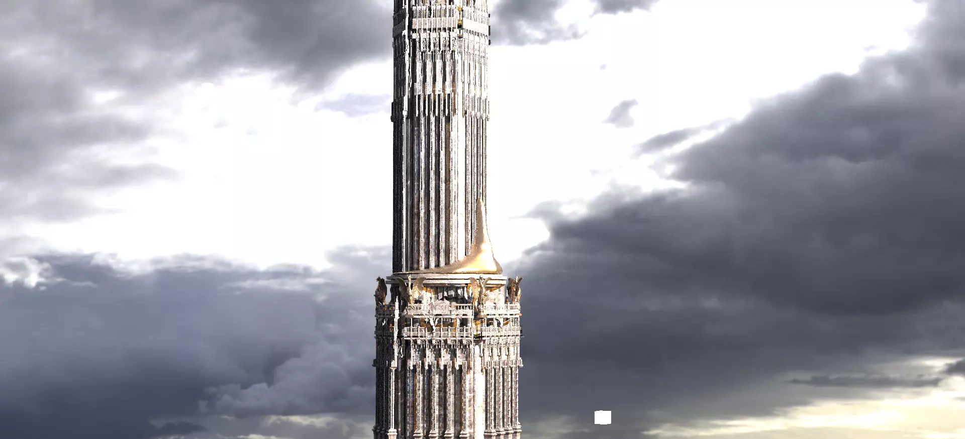 Motu Eternos Inspired Palace Kings Tower 3D model_0