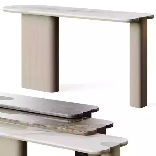 LuxLucia Casa ROSIE Circle Console Table Low-poly 3D model