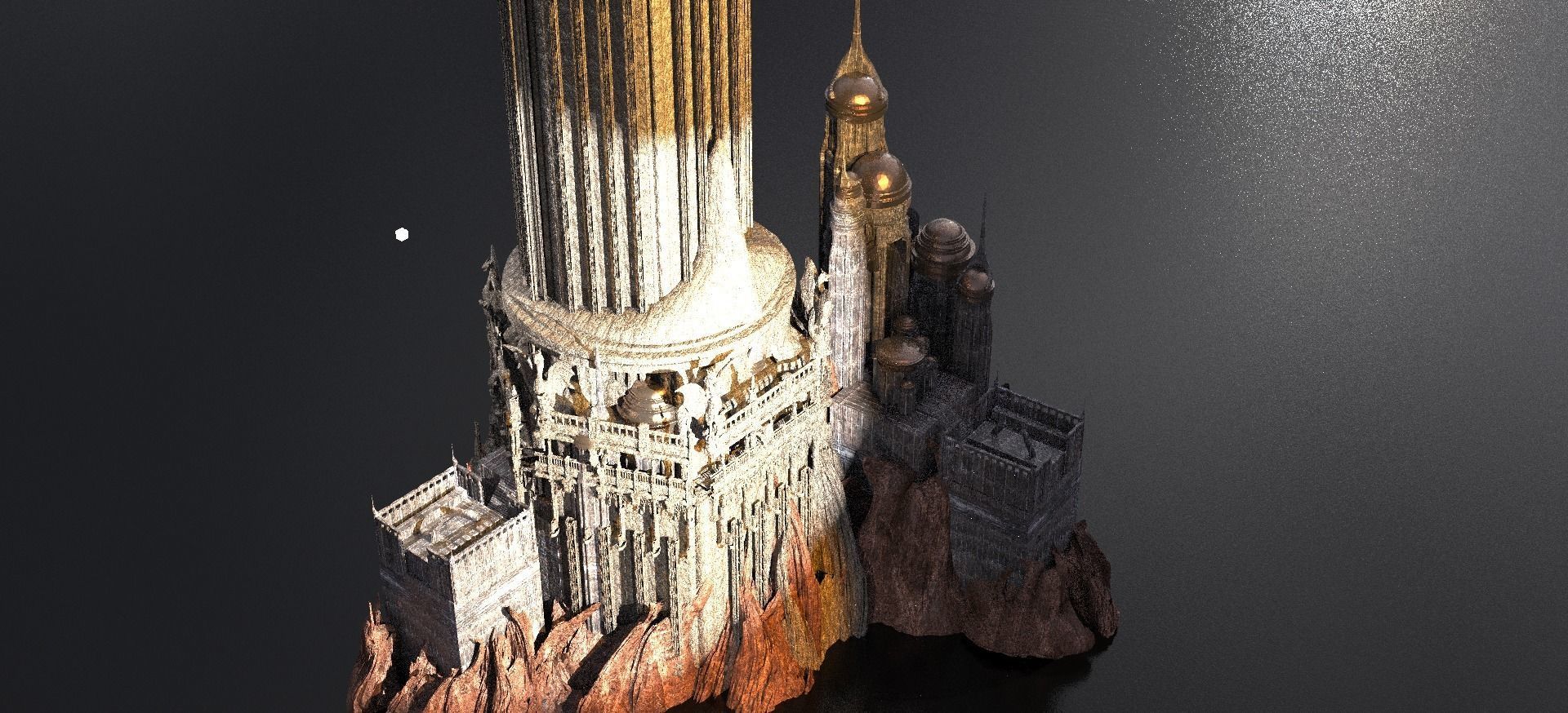 Motu Eternos Inspired Spire Collosal 3D model_1