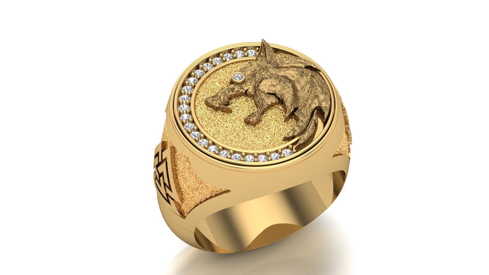 Witcher Ring STL 3D Model for Jewelry Design 3D print model_3