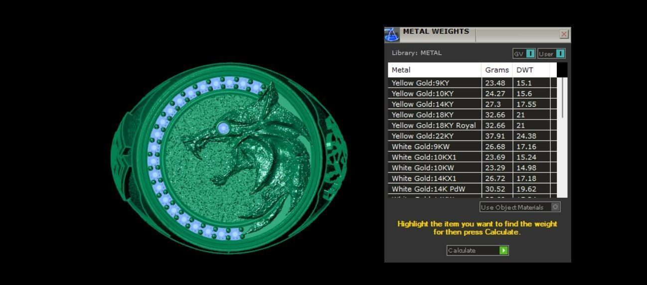 Witcher Ring STL 3D Model for Jewelry Design 3D print model_6