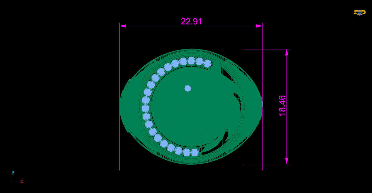 Witcher Ring STL 3D Model for Jewelry Design 3D print model_8