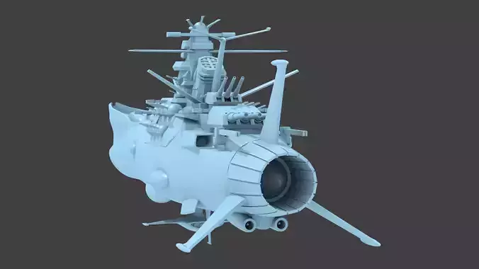  Space Battleship Yamato 3D print model