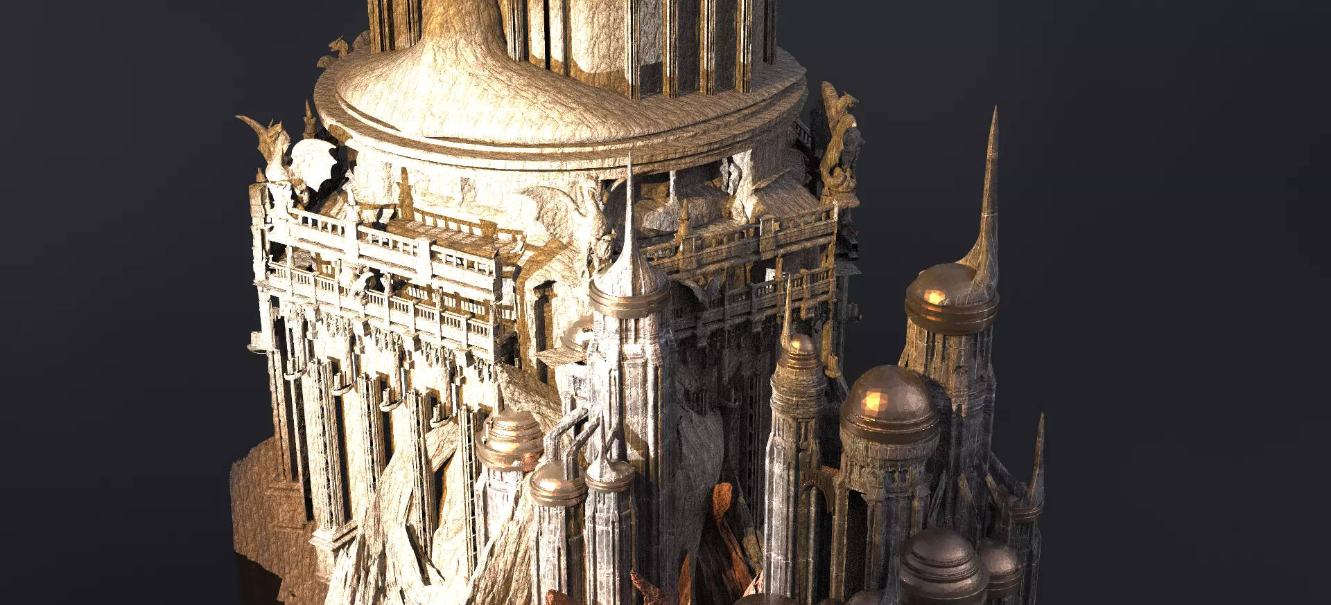  Eternos Inspired Stone Monuments 3D model_0