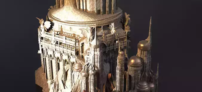  Eternos Inspired Stone Monuments 3D model