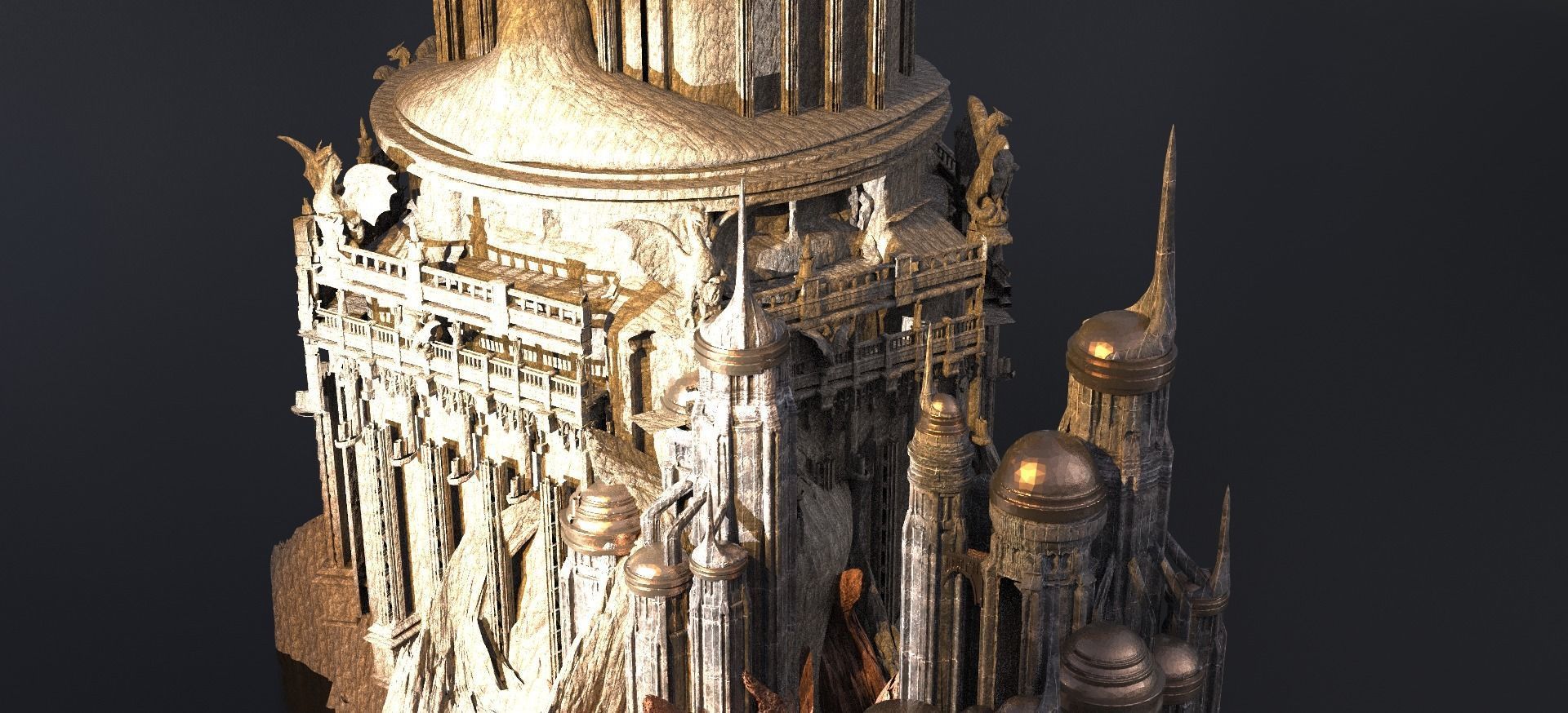  Eternos Inspired Stone Monuments 3D model_1