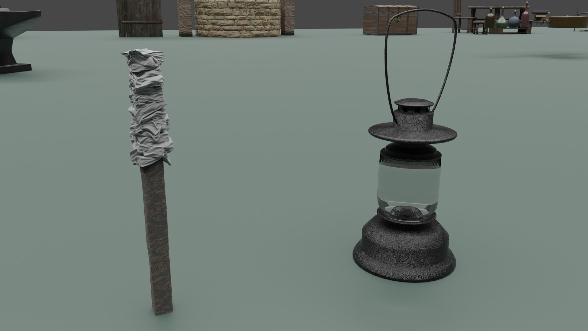 Medieval 51 Item Pack Detailed Free 3D model_10