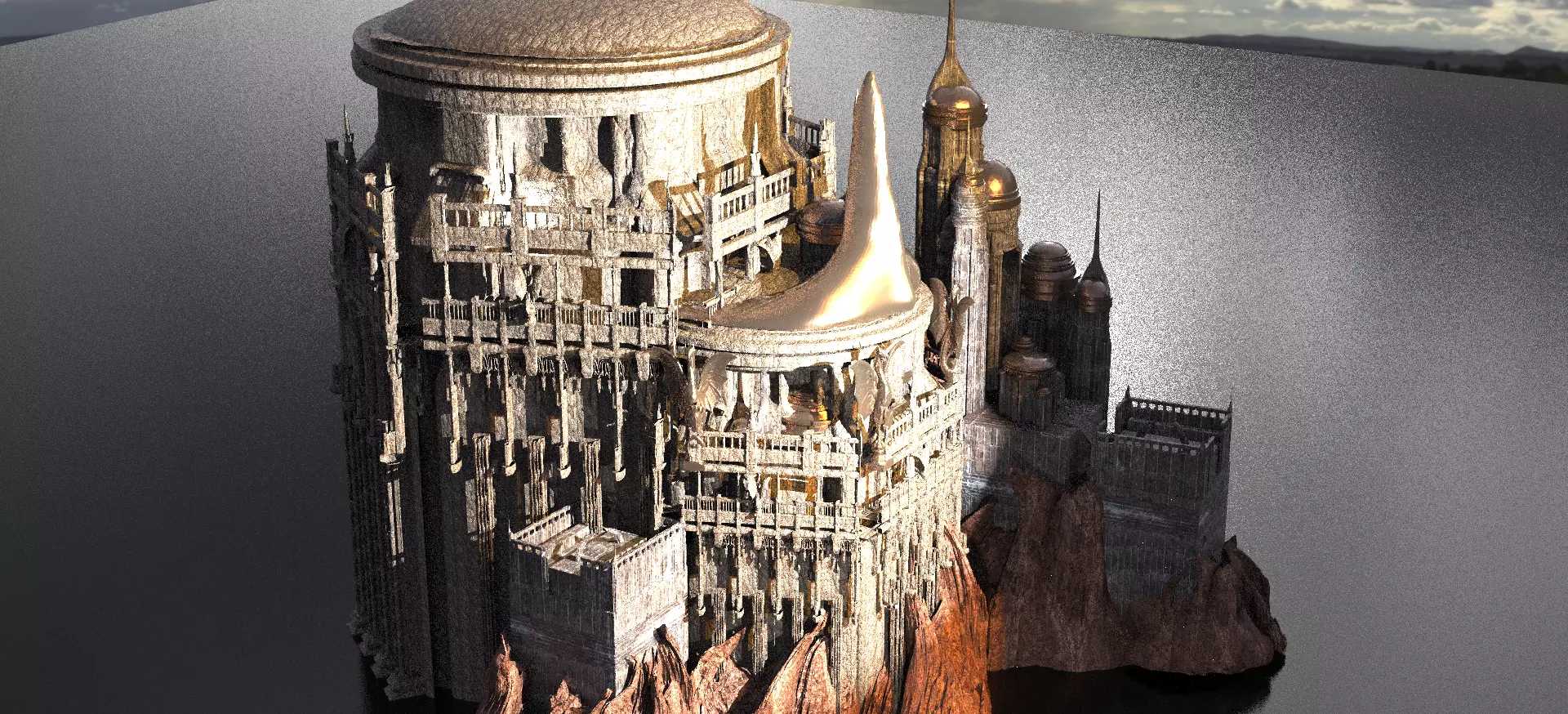 Eternos Inspired Stone Monuments 2 3D model_0