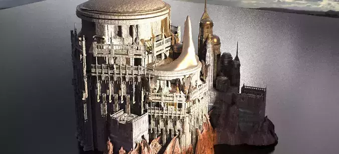 Eternos Inspired Stone Monuments 2 3D model