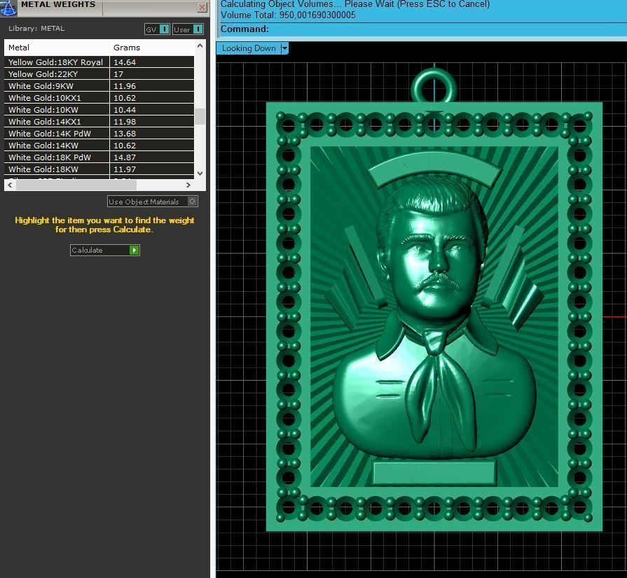 Jesus Malverde Narco Saint Sinaloa Pendant Diamond STL Model   3D print model_6