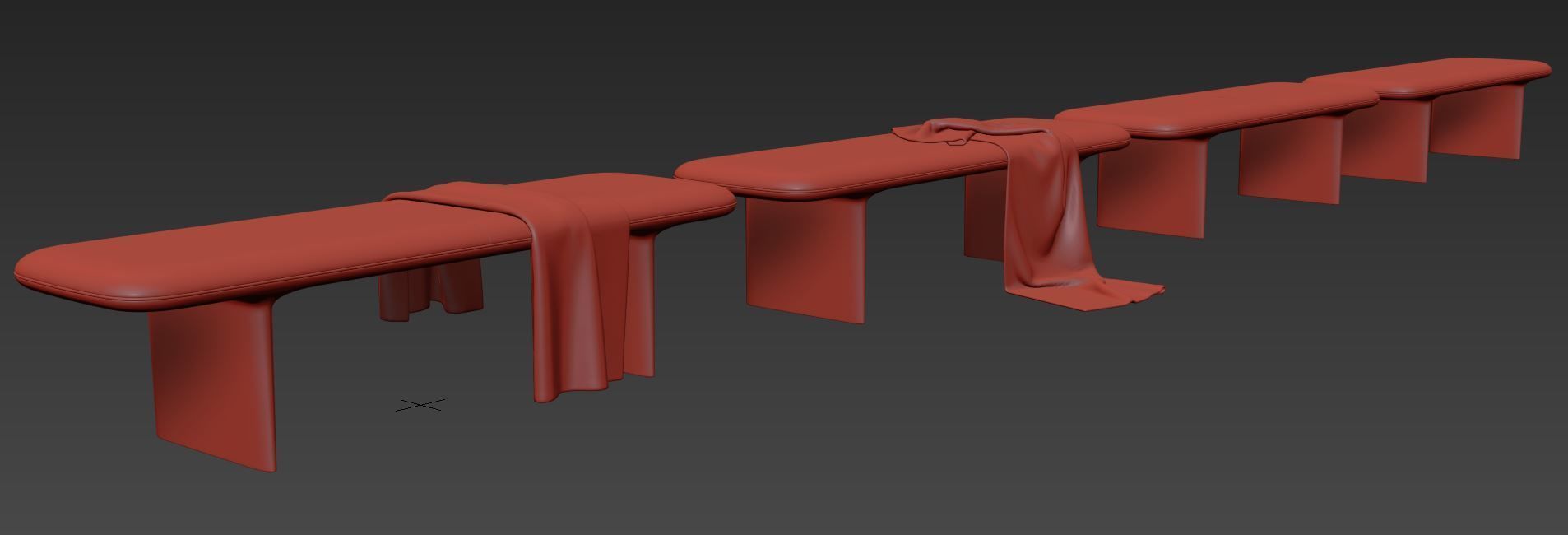 Catia Bench by Bernhardt Design 3D model_12