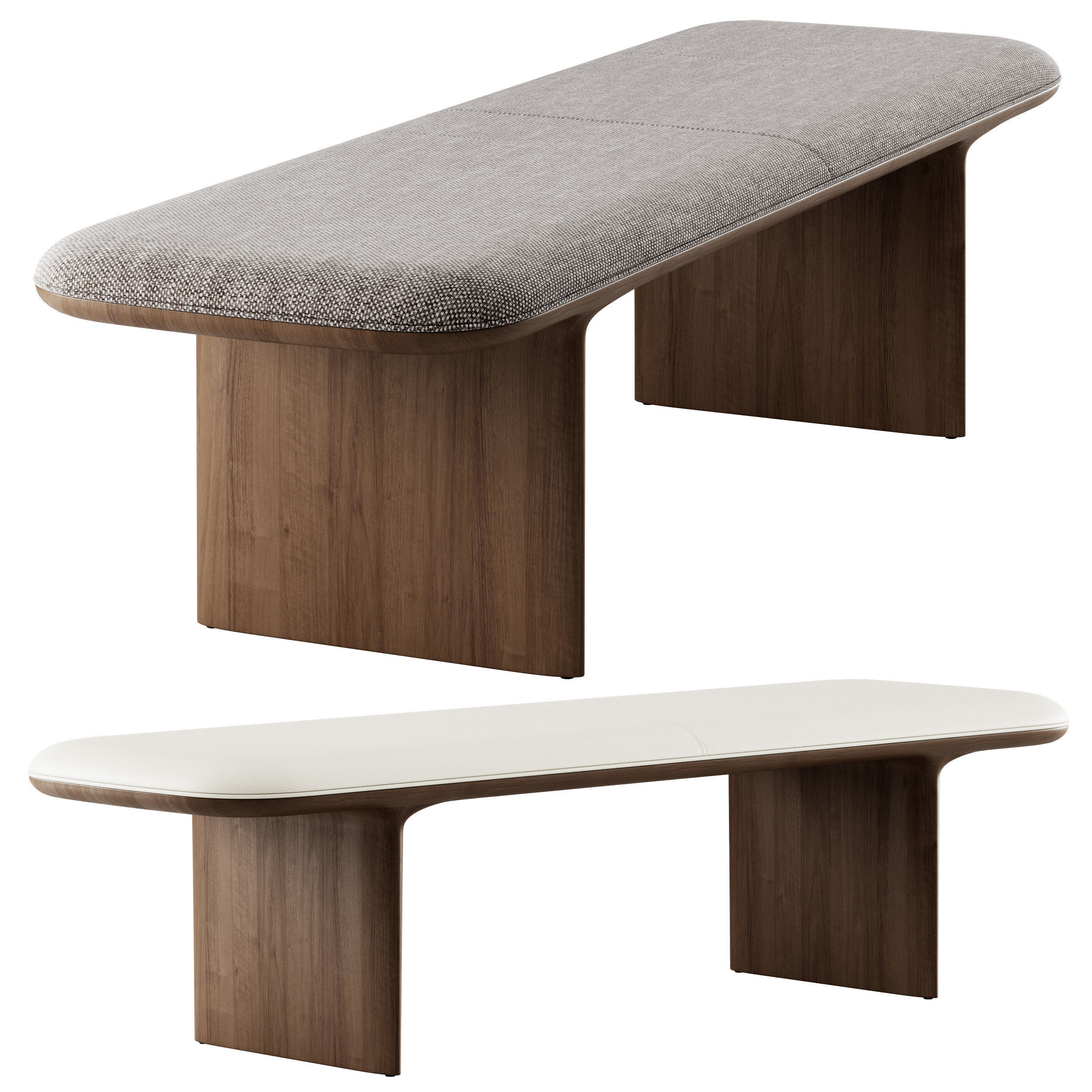 Catia Bench by Bernhardt Design 3D model_2
