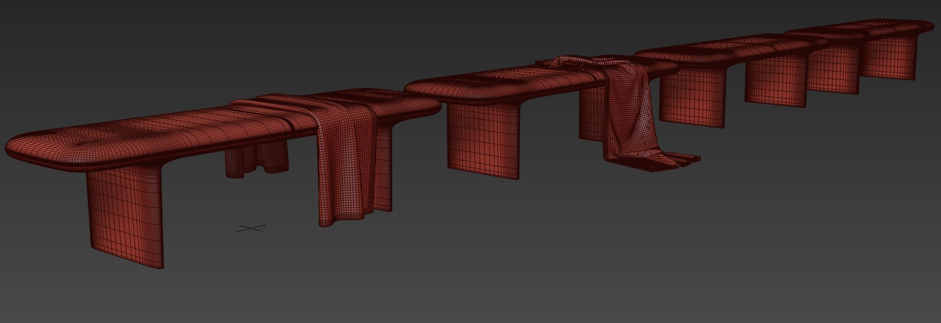 Catia Bench by Bernhardt Design 3D model_13