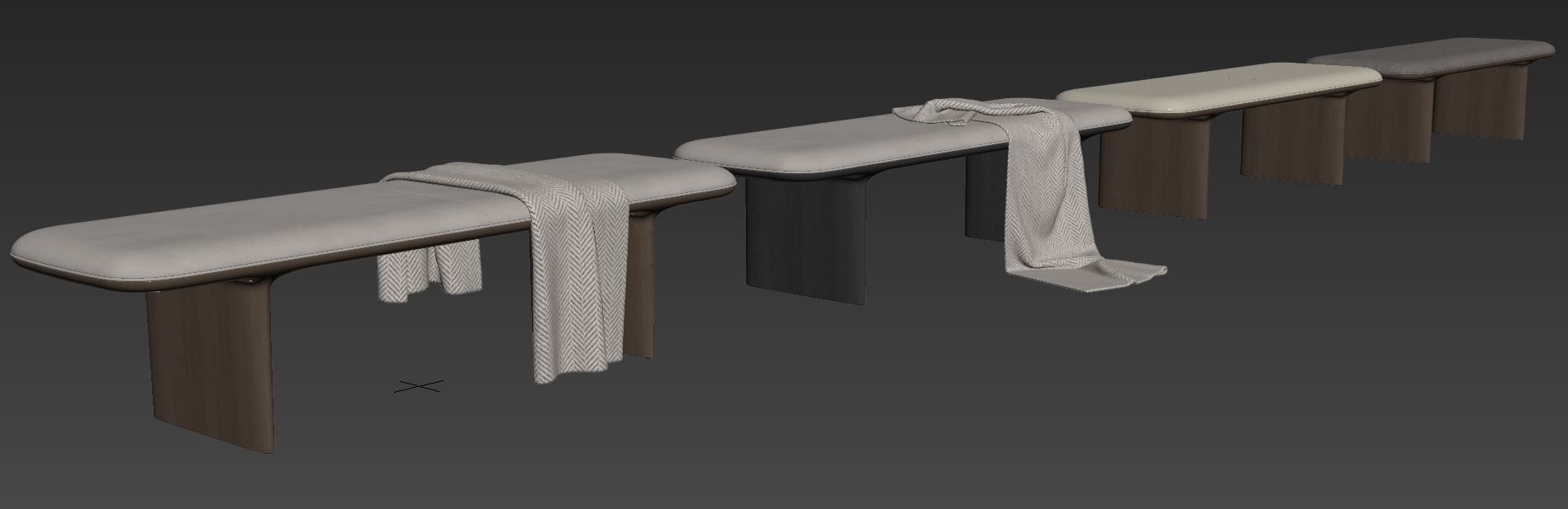 Catia Bench by Bernhardt Design 3D model_11