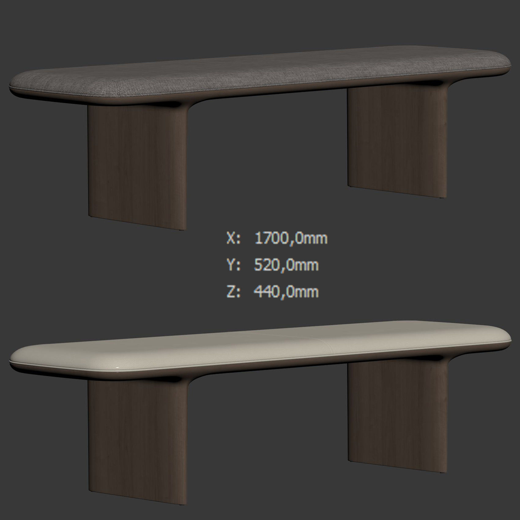 Catia Bench by Bernhardt Design 3D model_6
