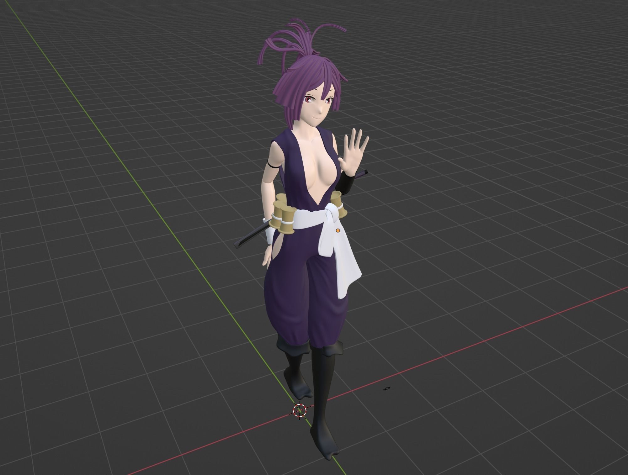 Yuzuriha - Hells Paradise 3D model_5