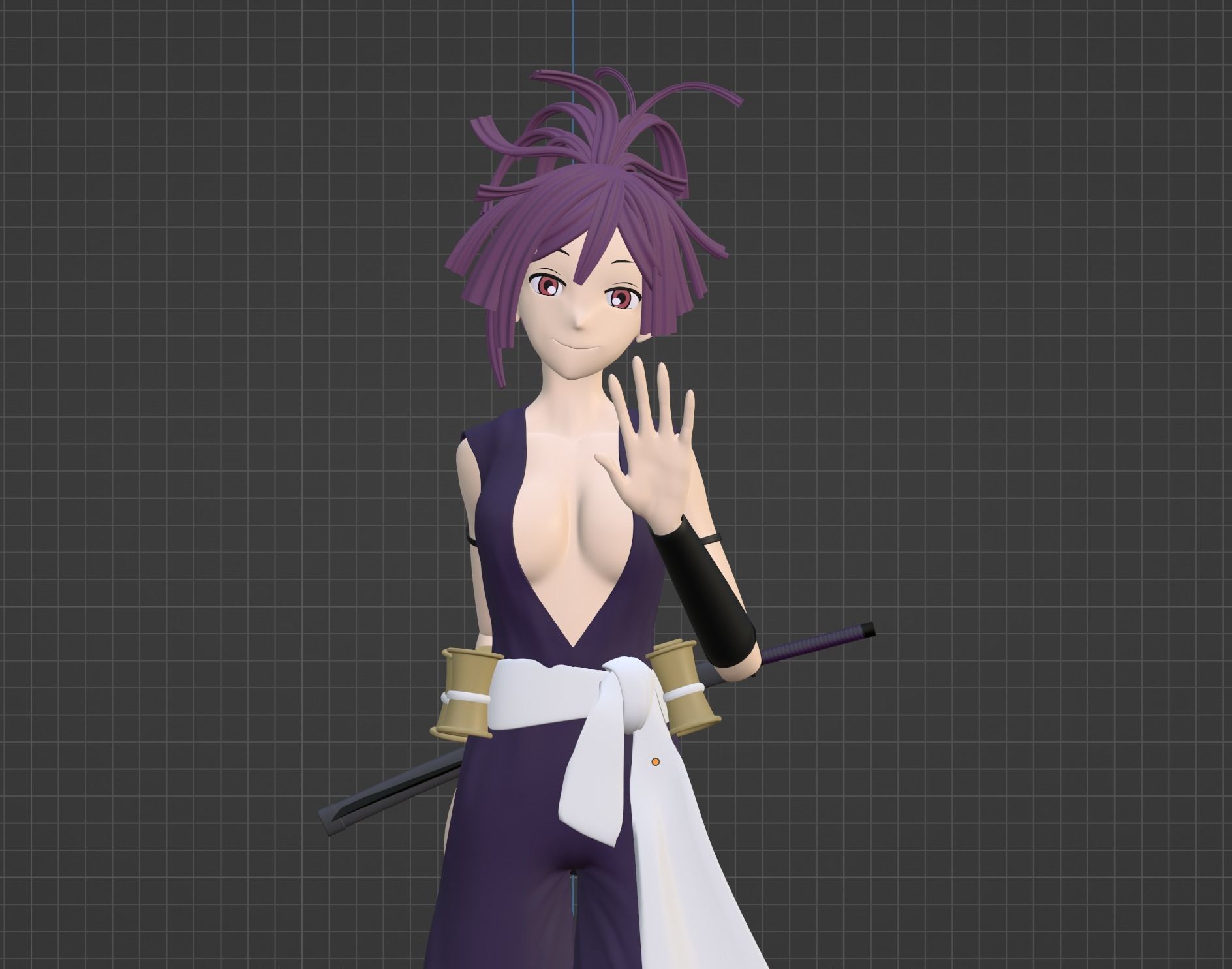 Yuzuriha - Hells Paradise 3D model_8