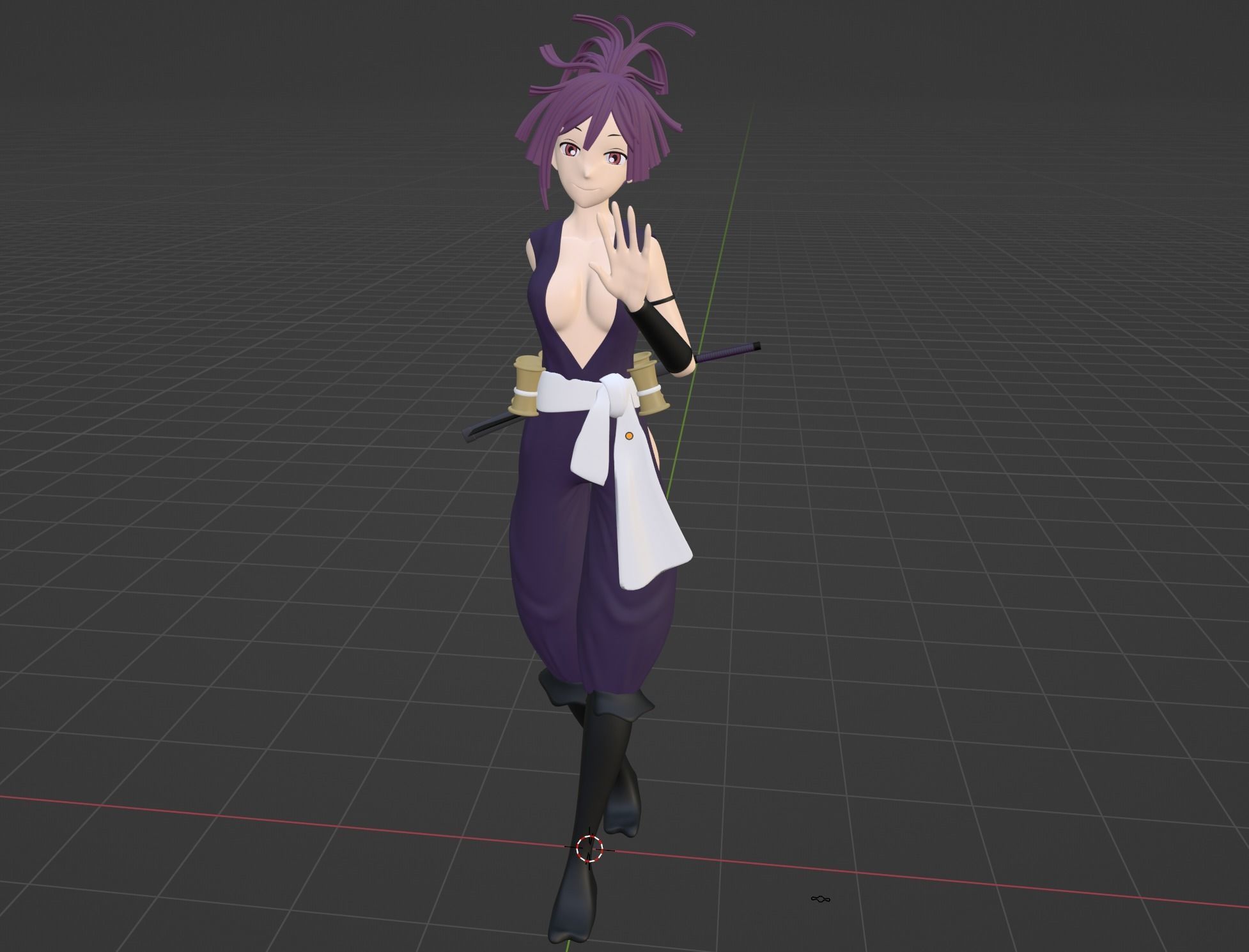 Yuzuriha - Hells Paradise 3D model_4