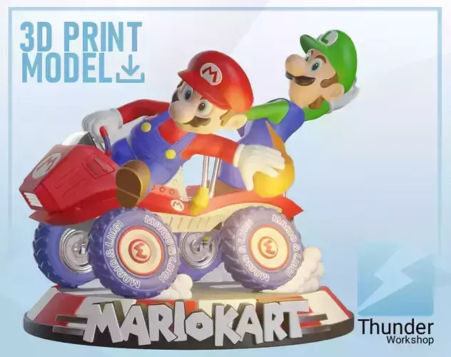 MARIO KART DOUBLE DASH - 3D PRINTABLE STATUE