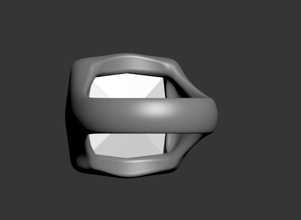 Square Ring 3D print model_9