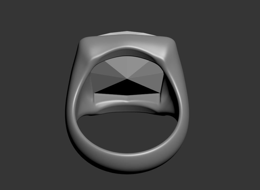 Square Ring 3D print model_12
