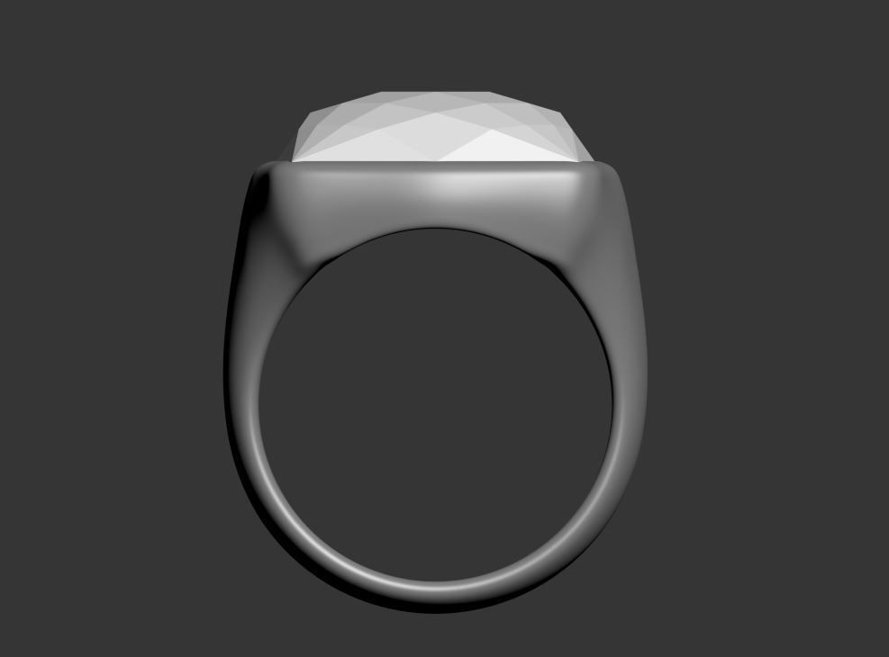 Square Ring 3D print model_14