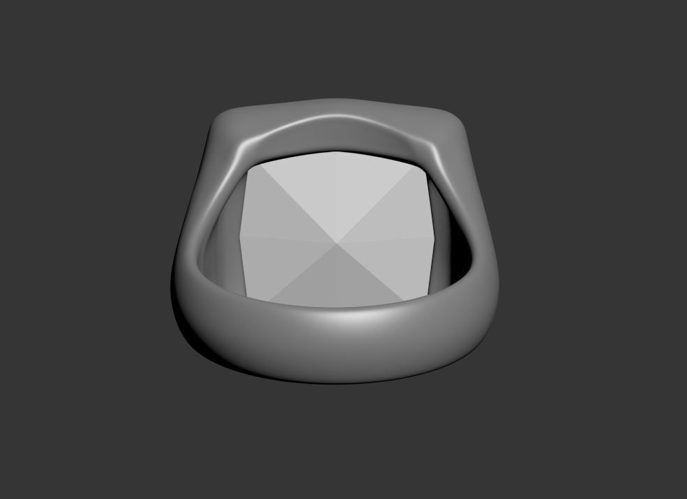 Square Ring 3D print model_11