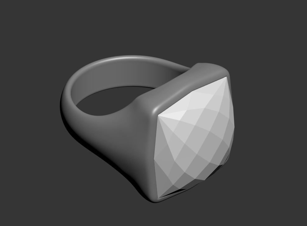 Square Ring 3D print model_19