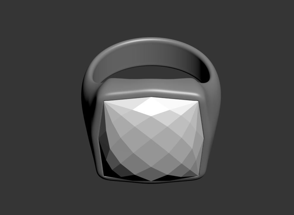 Square Ring 3D print model_21
