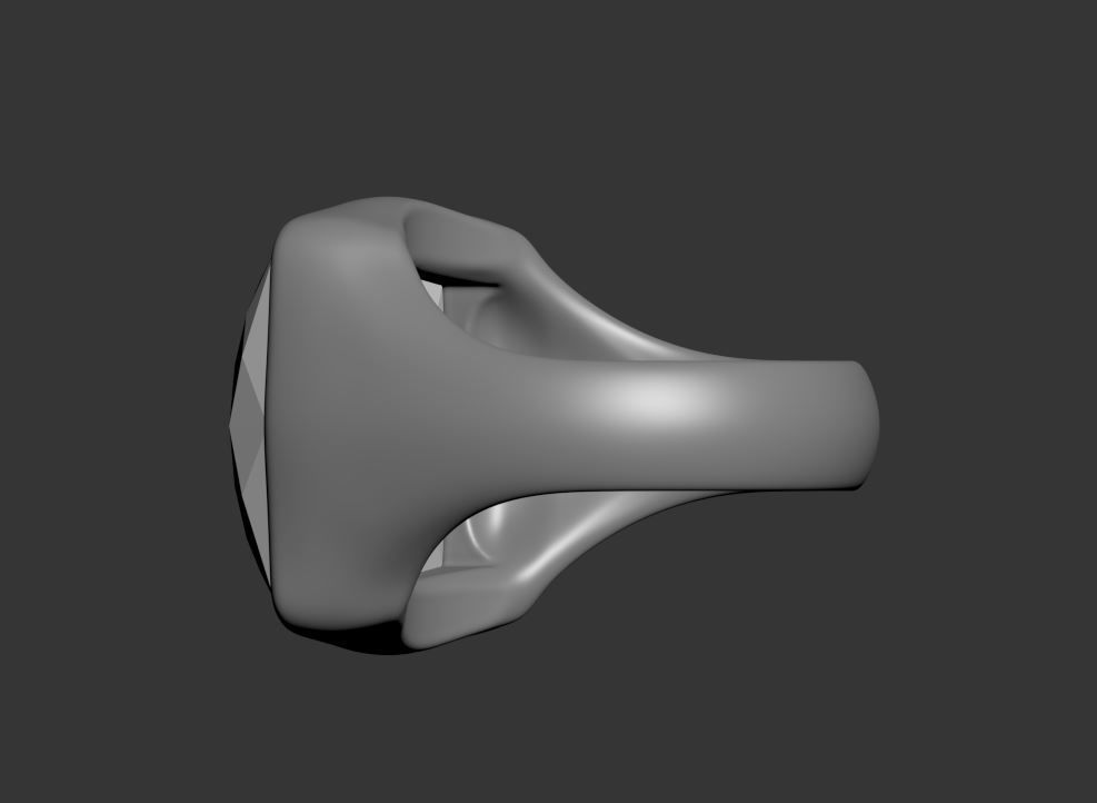 Square Ring 3D print model_7