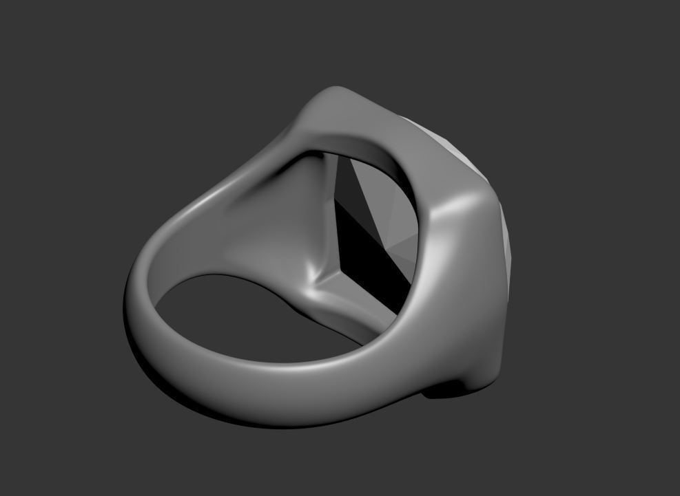 Square Ring 3D print model_16