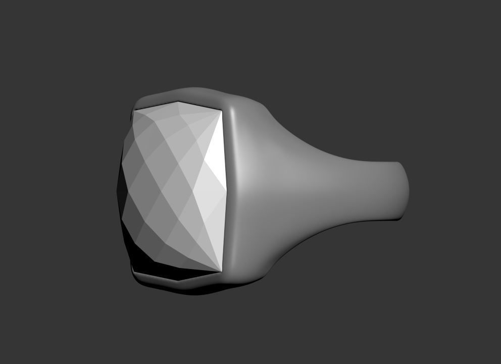 Square Ring 3D print model_5