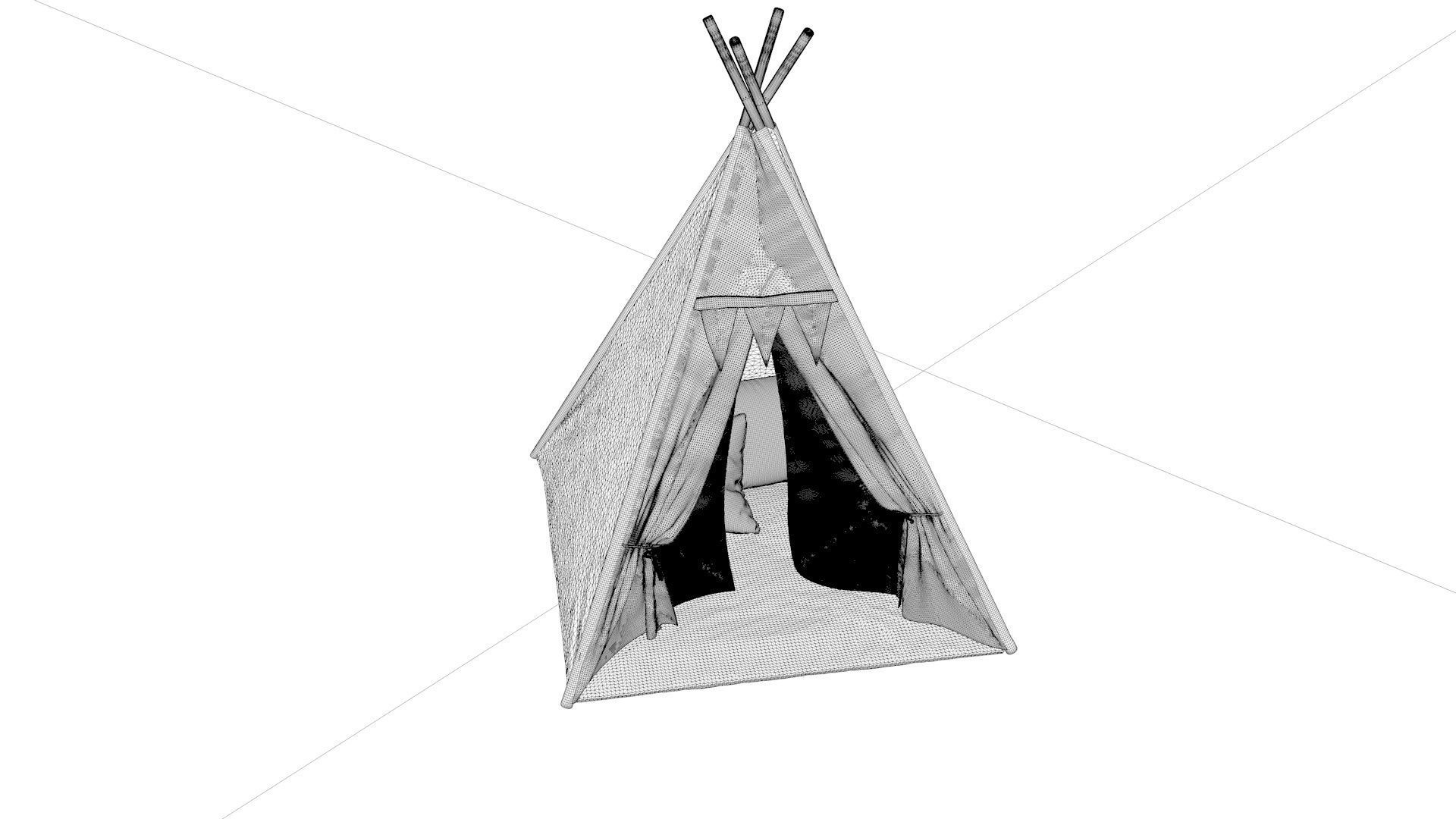 Tent Camping 3D model_1