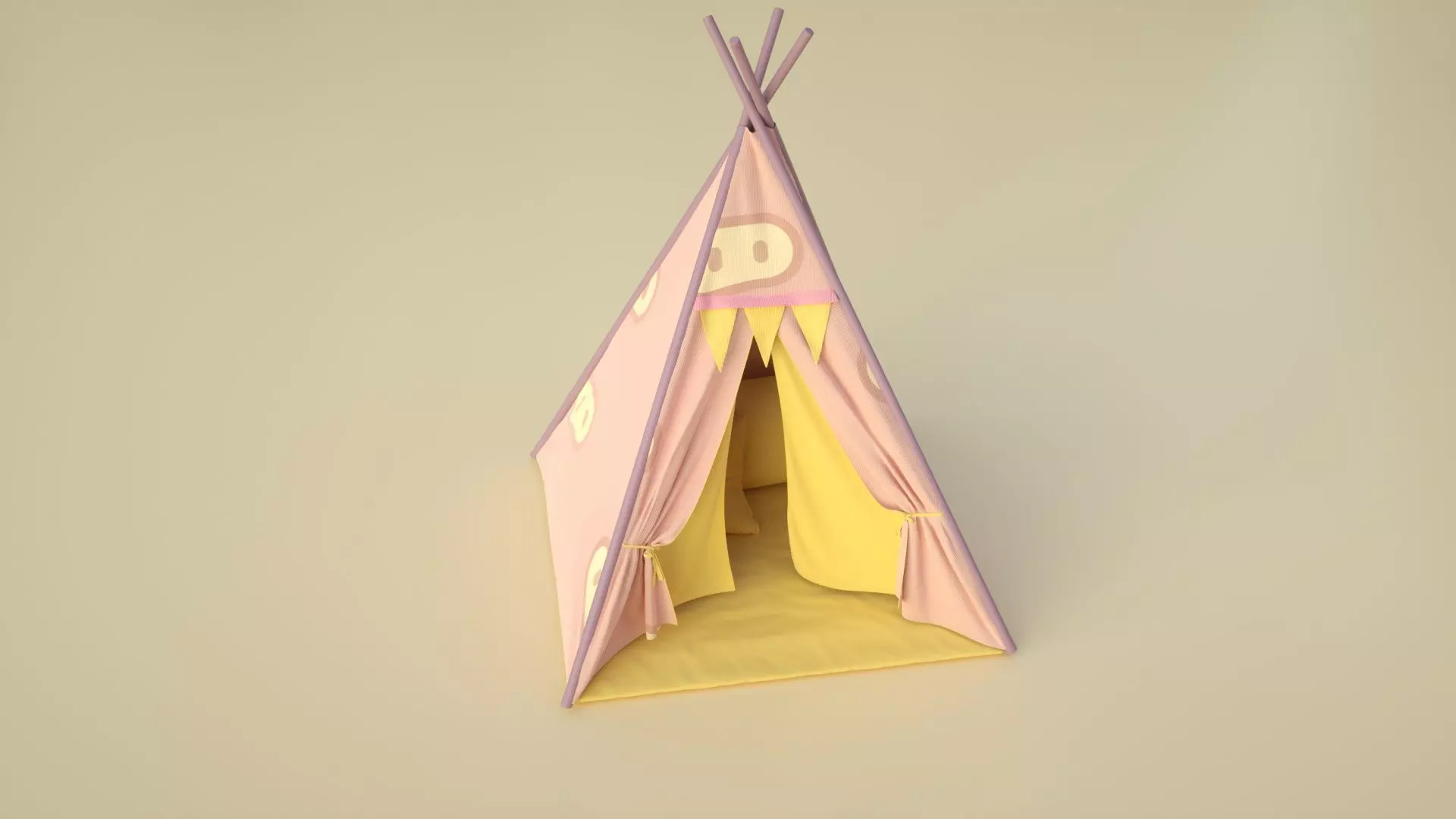Tent Camping 3D model_0