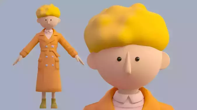 Cartoon Boy Youth Gentleman Detective  IP Cartoon Character