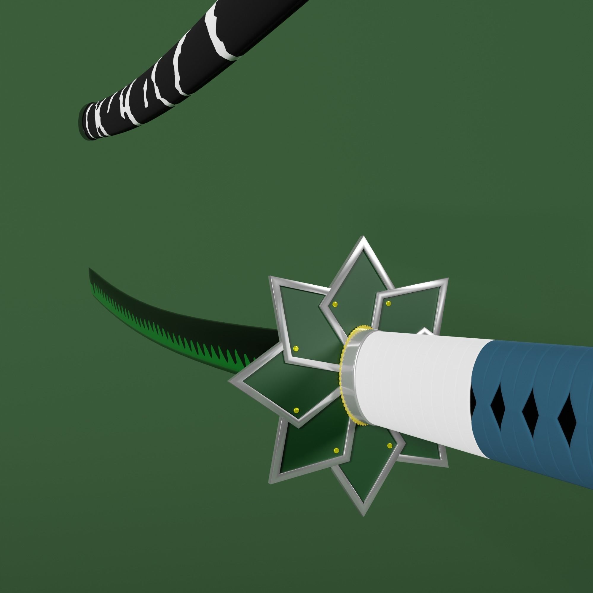 Demon Slayer Sanemi Shinazugawa Sword - Kimetsu No Yaiba 3D print model_3