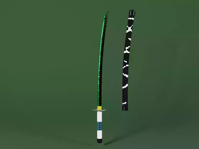 Demon Slayer Sanemi Shinazugawa Sword - Kimetsu No Yaiba 3D print model