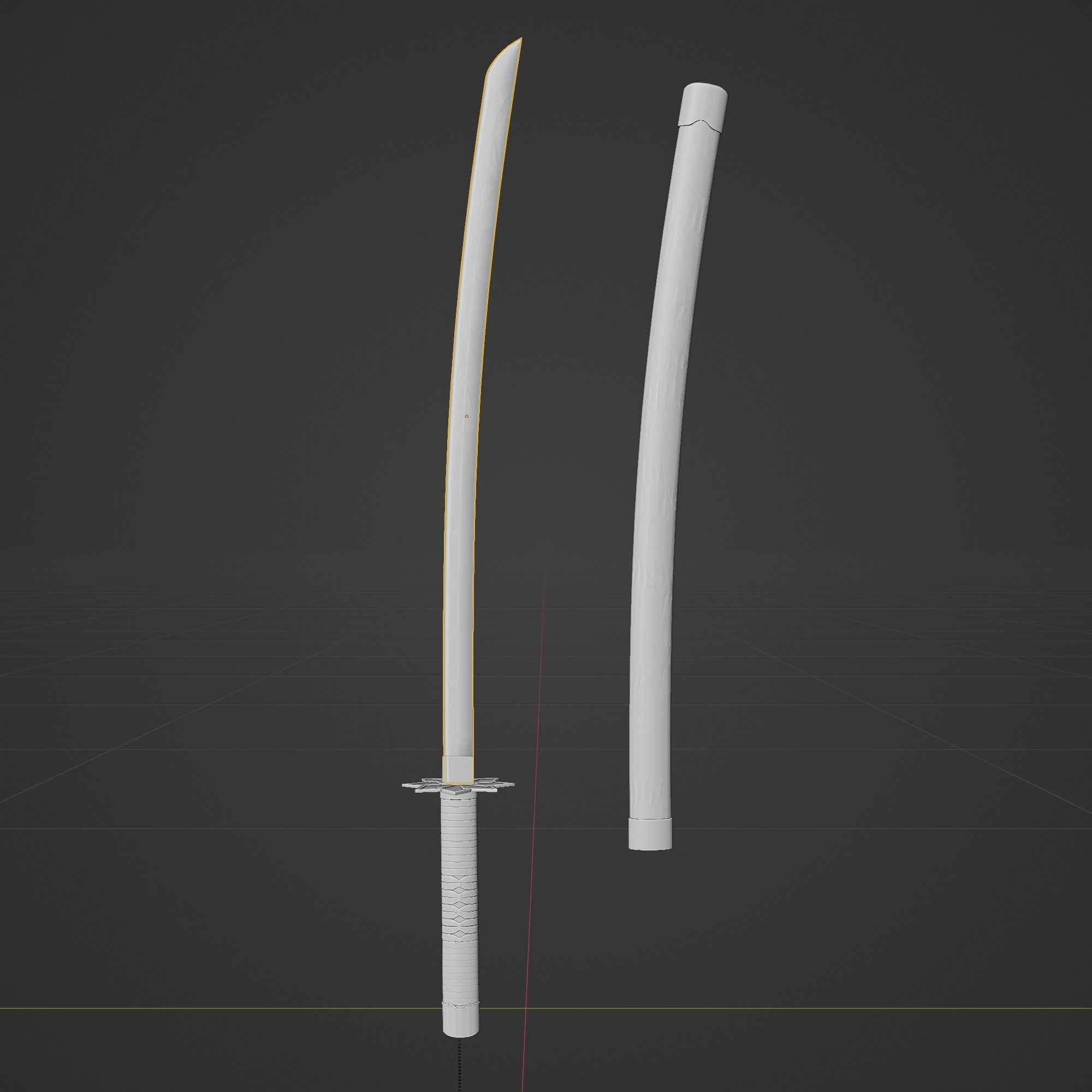 Demon Slayer Sanemi Shinazugawa Sword - Kimetsu No Yaiba 3D print model_6