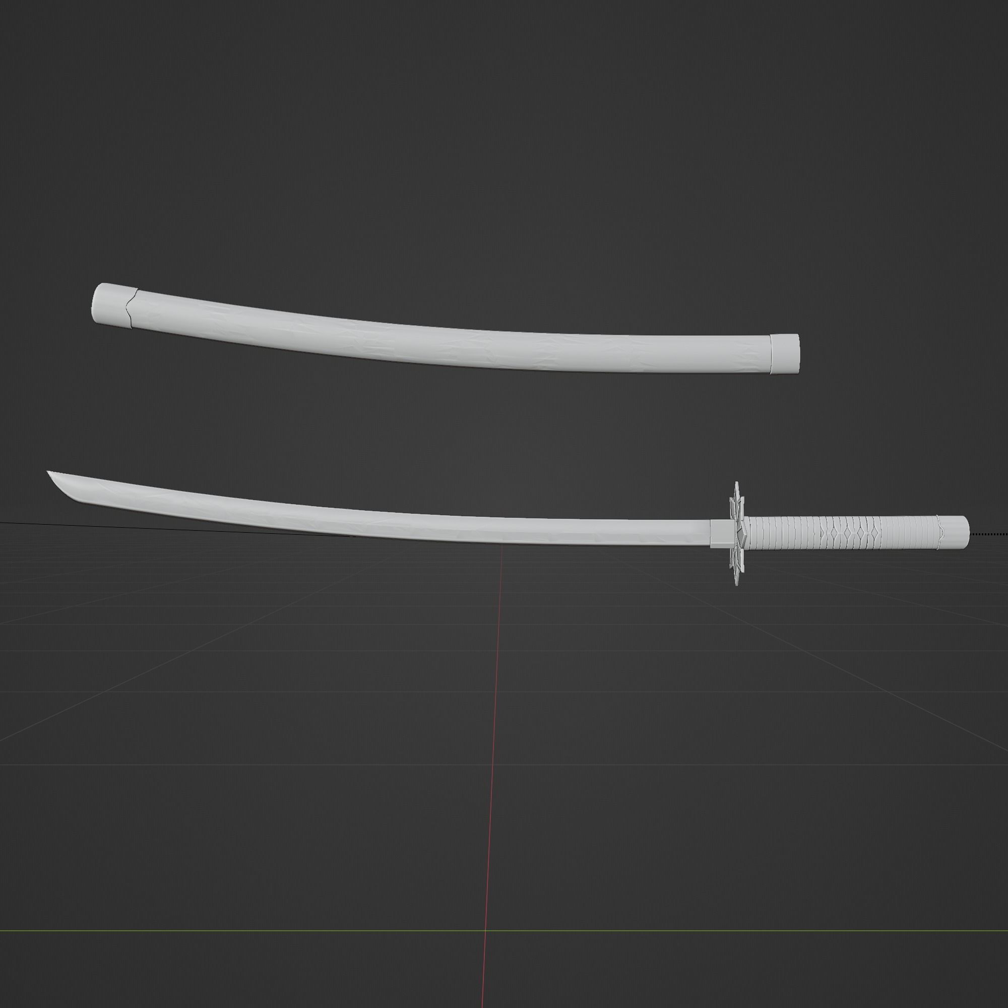 Demon Slayer Sanemi Shinazugawa Sword - Kimetsu No Yaiba 3D print model_5