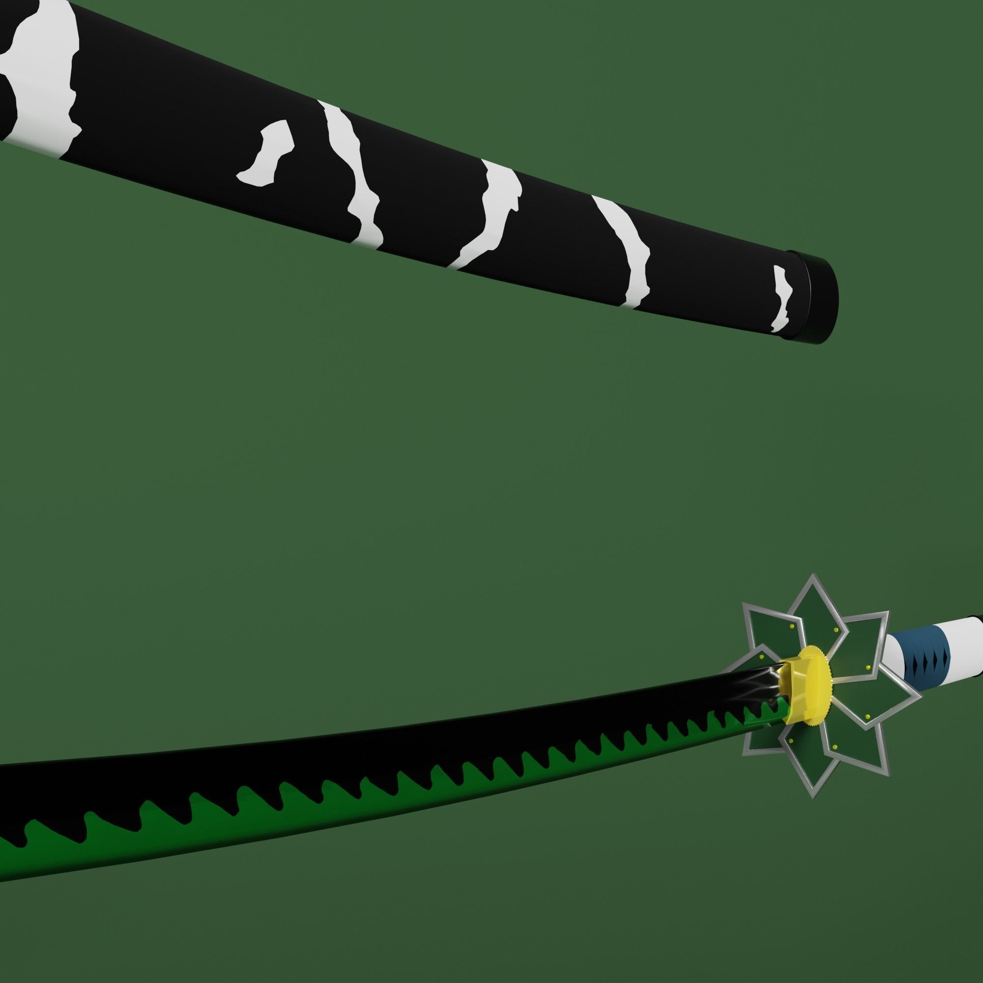 Demon Slayer Sanemi Shinazugawa Sword - Kimetsu No Yaiba 3D print model_2