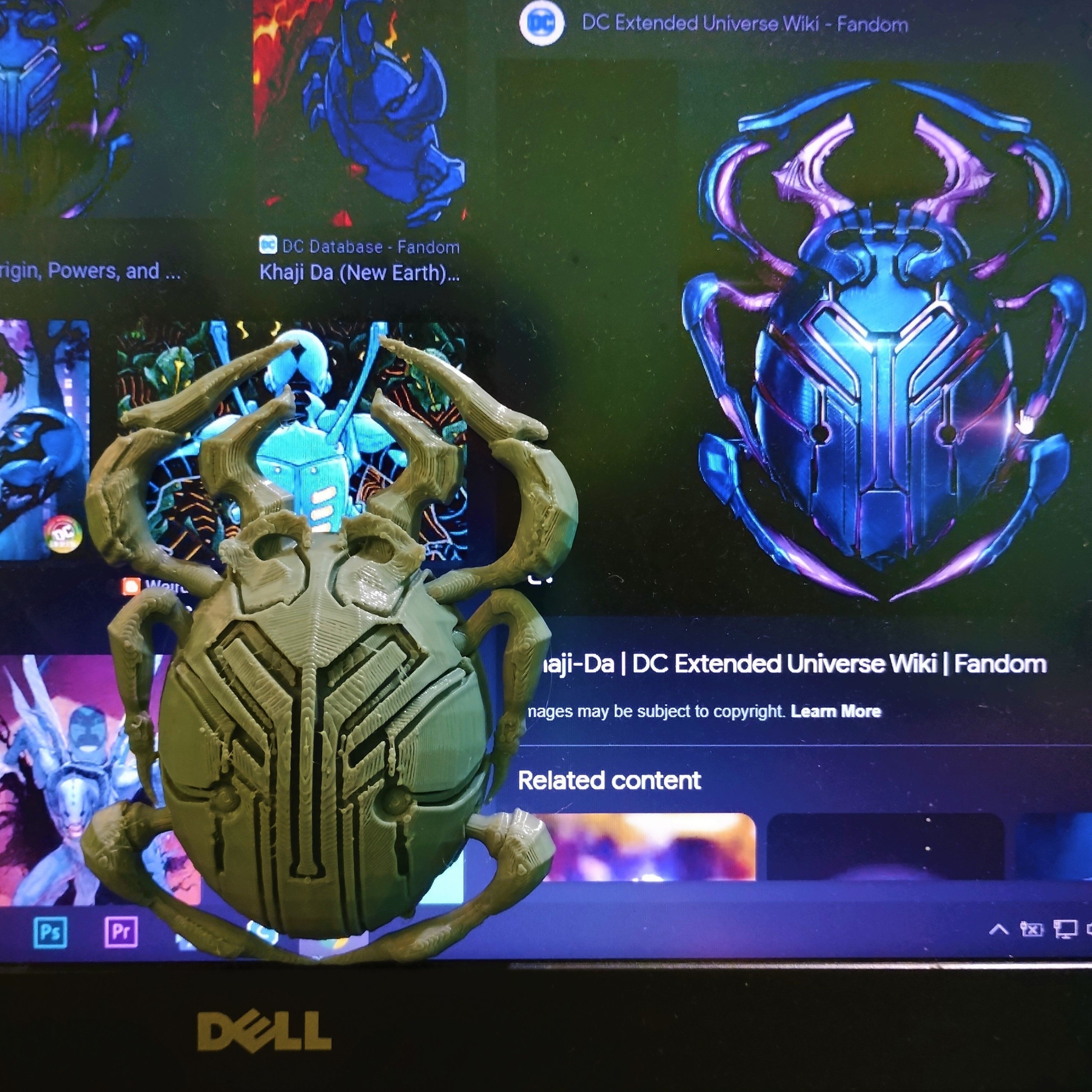 Blue Beetle Scarab 3D print model_4