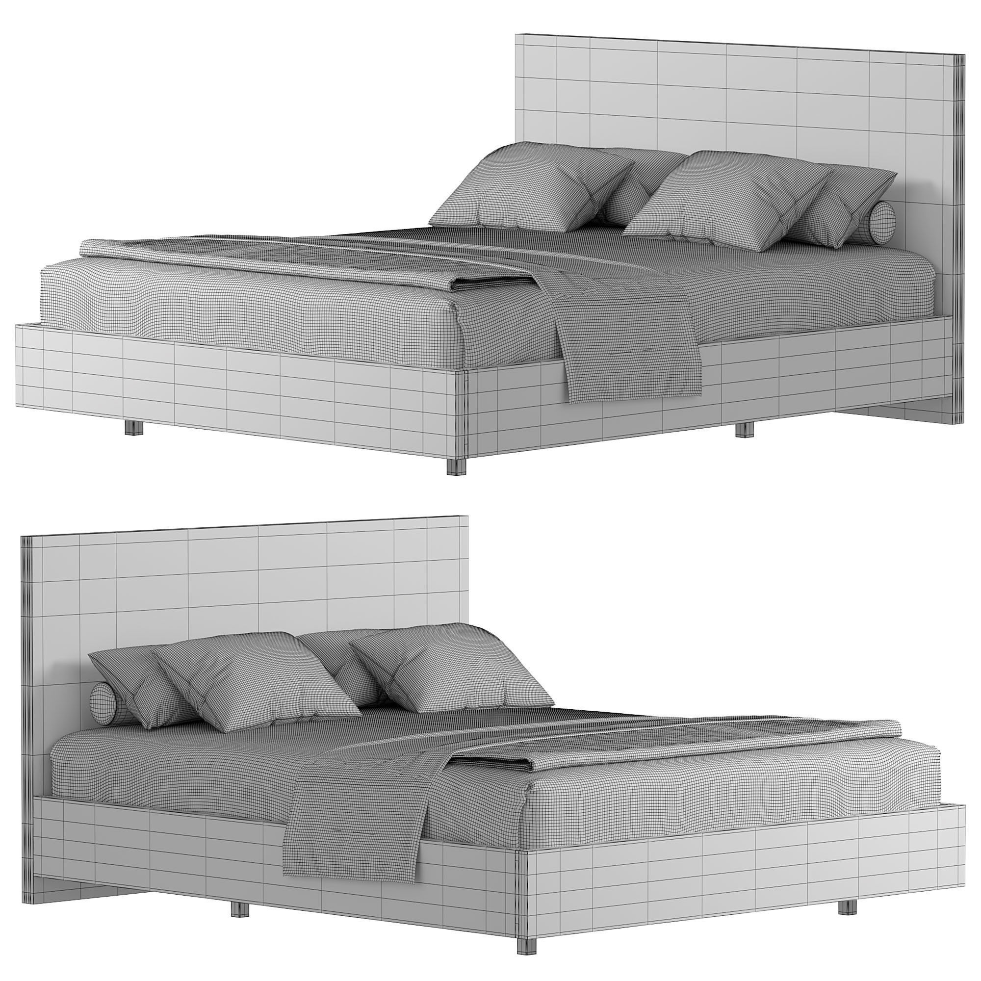 Maia bed 3D model_3