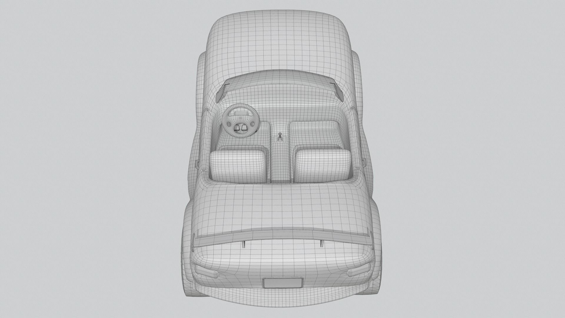 Stylized Racing Car Low-poly 3D model_17