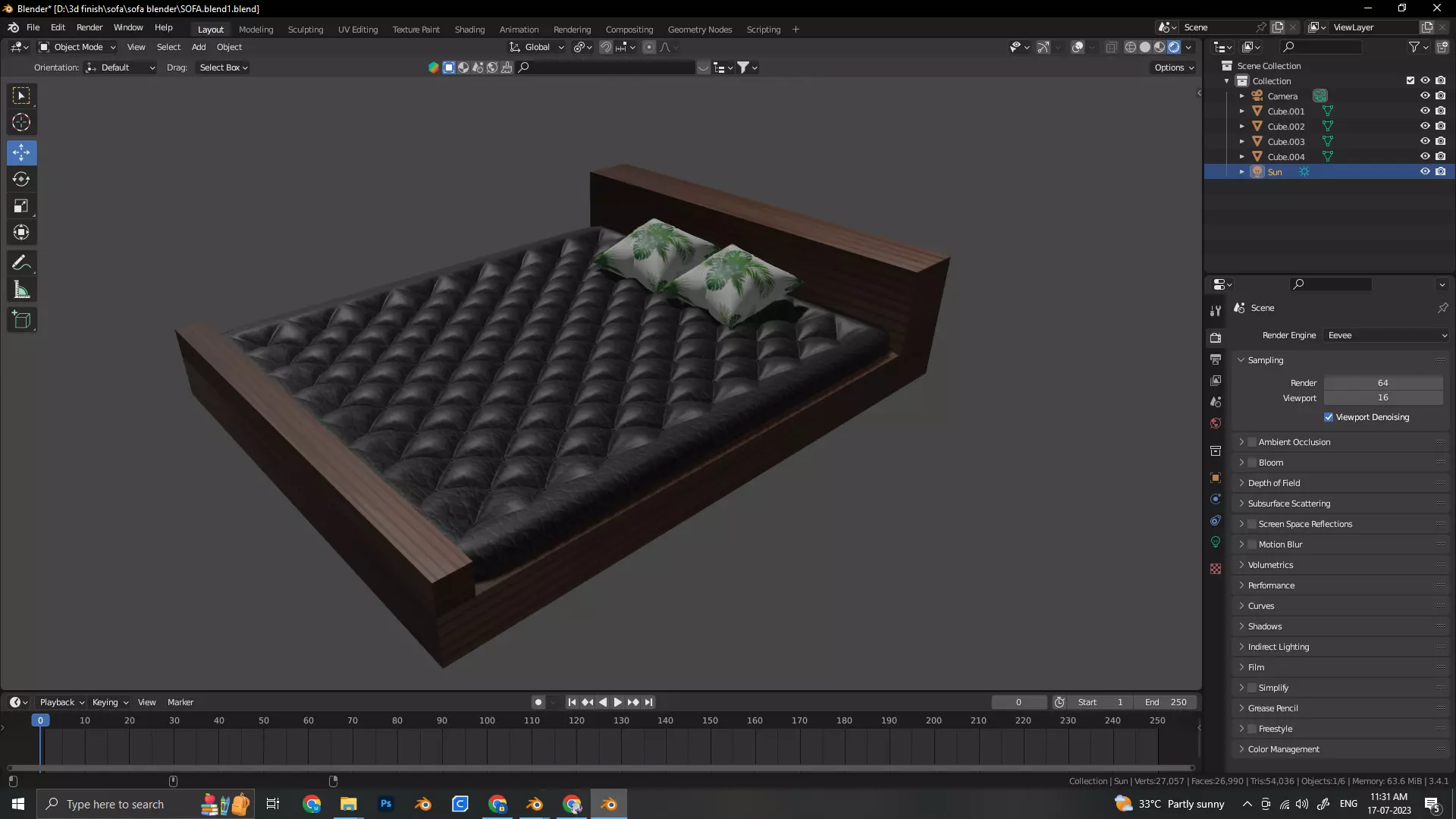3D HOUSE BED MODEL 3D model_0