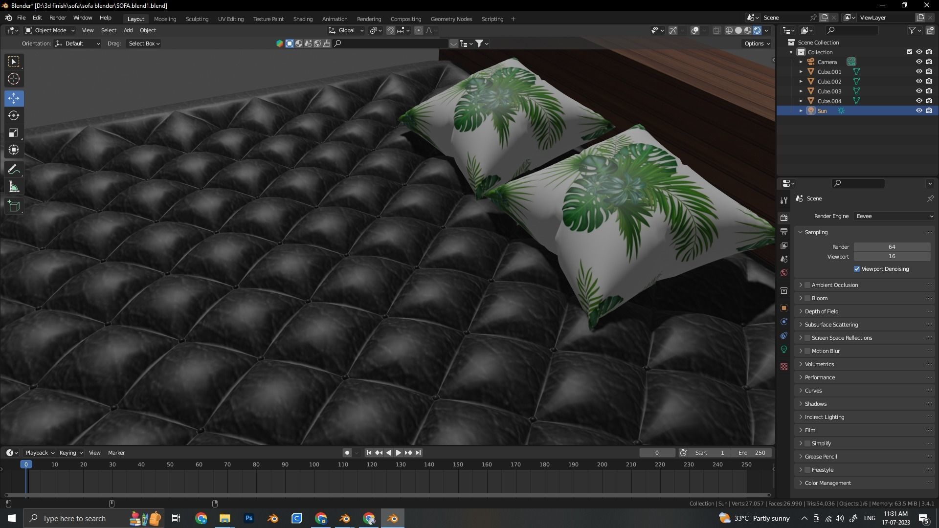 3D HOUSE BED MODEL 3D model_5
