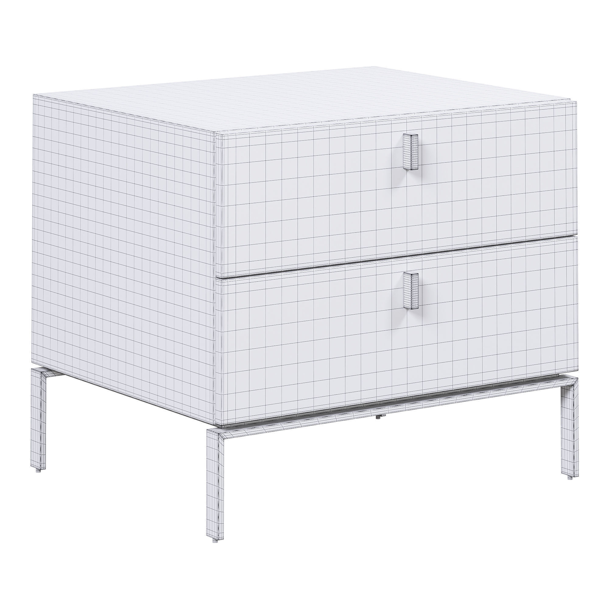 48 modern wood abstract coffee table by homary 3D model_3