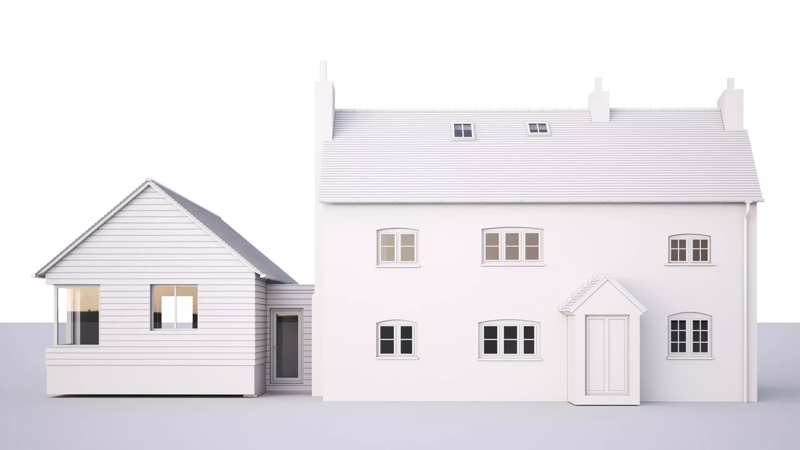 British House Hale Oak Road 3D model